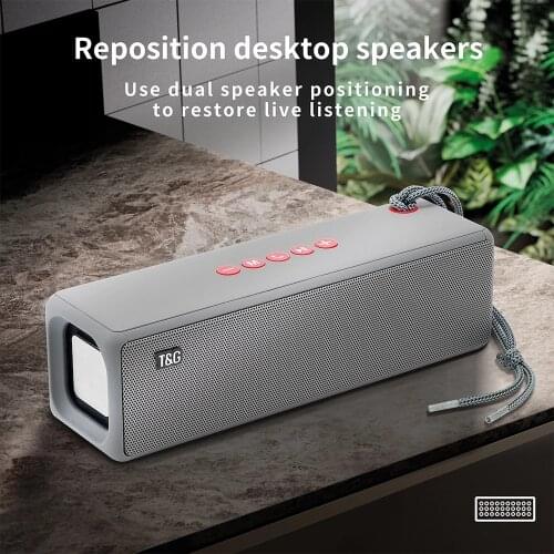 TG271 Bluetooth Speaker Portable Wireless Speakers Bass Column Waterproof Outdoor USB Speaker TF Subwoofer Loudspeaker