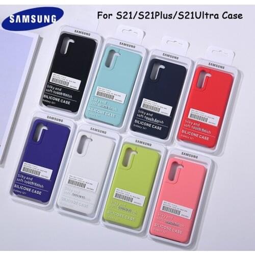 For Samsung S21 S21 Plus S21 Ultra Case Liquid Silicone Cover Smooth Touch Mobile Phone Protection Shell For S30 S30 + S30 Ultra