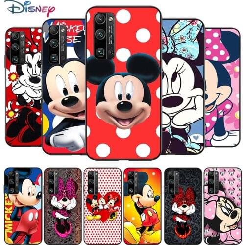 Mickey mouse cartoon for Huawei Honor V30 20 Pro X10 9S 9A 9C 9X 8X 10 9 Lite 8 7 Pro Silicone Soft Black Phone Case