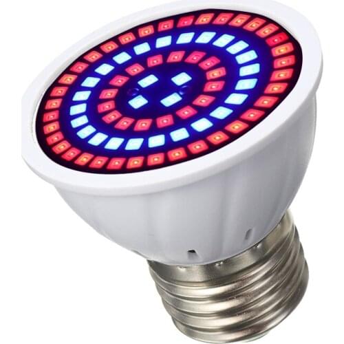 E27 Led Plant Grow Light For Plants Flower Grow Box Grow Tent 80LED Bulb Hydro Flower Greenhouse Full Spectrum Lamp