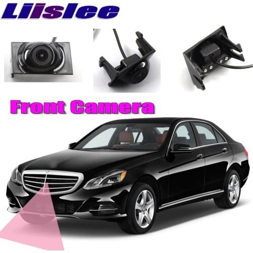 LiisLee Car Front Camera For Mercedes-Benz E-Class W213 2016-2018 2017 Front Grille CAM DIY Manually Control Front Camera