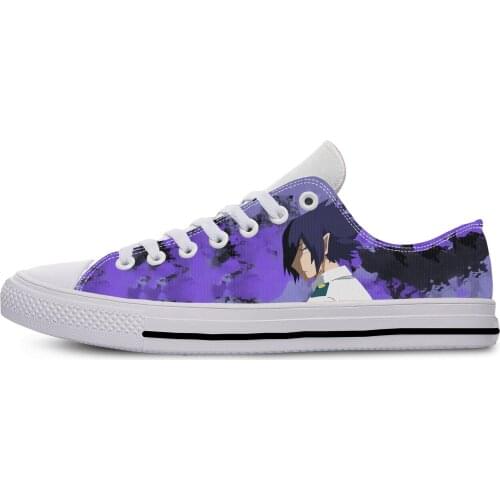 Hot Anime Boku No My Hero Academia Tamaki Amajiki Casual Cloth Shoes Low Top Lightweight Breathable 3D Print Men Women Sneakers