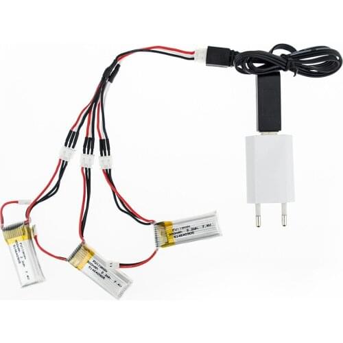 WLtoys F959 3Pcs 2S 7.4V 300mAh LiPo Battery and Charger For RC Quadcopter Drone RC Car RC Boart Toy Parts