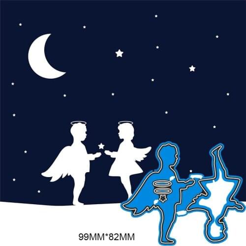 MT Craft Metal Cutting Dies Boy and girl angel Scrapbooking Photo Album Decorative Embossing Stencil Paper Card Crafts Die Cut