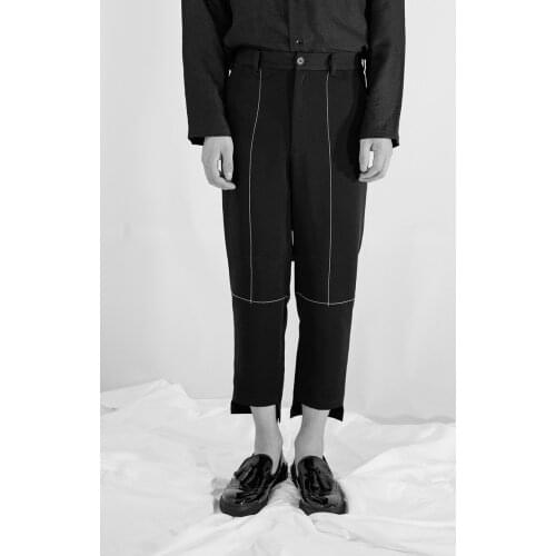 Mens clothing GD Hair Stylist fashion Model show street Pressing line casual pants plus size costumes