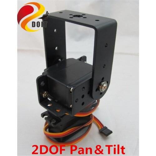 SZDOIT A Set Metal 2DOF Pan&Tilt Camera Mount 2pcs High Torque Servo Bracket Robot Joint Swing DIY for Arduino