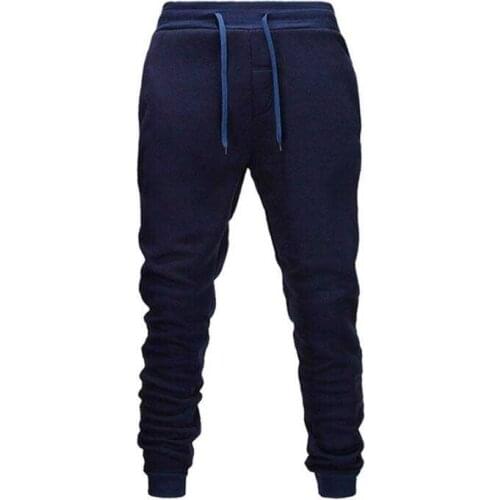 Pantalones de chándal informales para hombre, pantalones elásticos de algodón para gimnasio, Fitness, hip hop, novedad de 2019