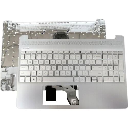 NEW Laptop For HP 15T-DY 15-EF 15S-EQ TPN-Q222 Silver Computer Case L60341-001 Laptop Palmrest Upper Case With Keyboard