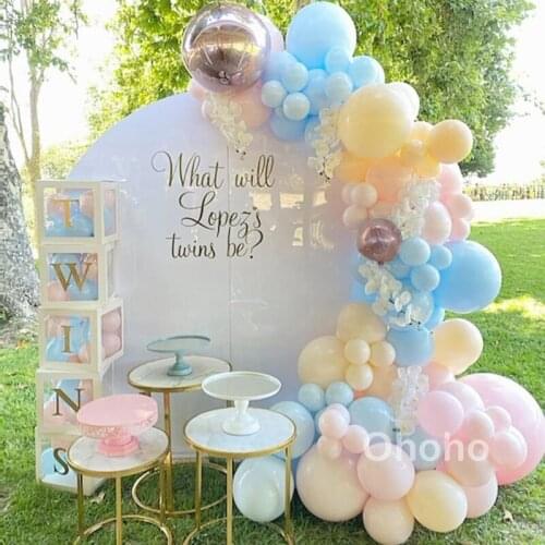 Ohoho Macaron Pastel Balloon Garland Arch Kit Birthday Party Decoration Baby Shower Girl Boy Unicorn Wedding Ballon Supplies
