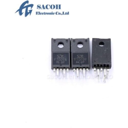 New Original 2Pairs(4PCS)/Lot FTD01N + FTD02P TO220F-5 Printer Driver IC