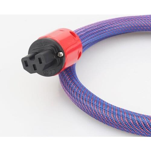 P101 OFC Copper Hifi audiophile upgrade mains power cable US/EU Schuko Hi-Fi AC Mains 10AWG HIFI Power leads A