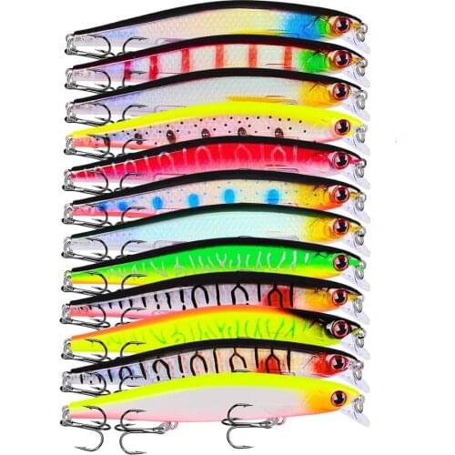1PC VIB 11cm/13g Fishing Lure Plastic Hard Bait Artificial Bait 3D Eyes Balancer Minnow Wobbler Pesca Carp Fishing Tackle