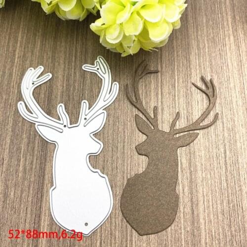 Christmas deer 2020 Metal Cutting Dies DIY Scrapbooking Paper Photo Album Crafts Knife Mould Card Embossing Mold Stencils Decor