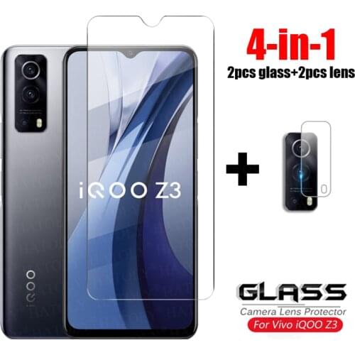 Glass For Vivo iQOO Z3 Tempered Glass iQOO Z3 Neo 3 U3X U3 5G HD Clear Ultra-thin Phone Screen Protector For Vivo iQOO Z3 Glass