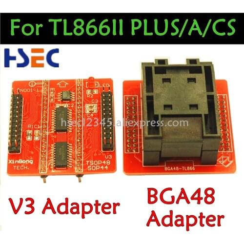 XRIICHA BGA48 Adapter Socket for XGecu TL866II Plus Minipro TL866CS TL866A USB universal programmer BGA48 socket free shipping