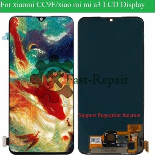 Super amoled For Xiaomi Mi A3 LCD For MIA3 Touch For Xiaomi MI CC9E lcd Replacement Digitizer Sensor For Xiaomi Mi A3 lcd