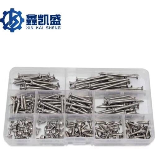 304 Self Tapping Screw Combination Screw Set Box Screw Color Zinc Self Tapping Screw Small Yellow Croaker Expansion Rubber Plug