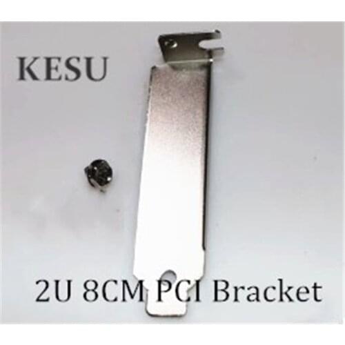 8CM Low Profile Case ITX SFF Rear Slot PCI Bracket 2U Blank Filler Cover Plate with Screw