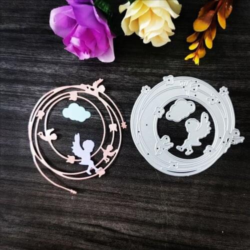 Angel wreath Metal Cutting Dies for DIY Scrapbooking Album Paper Cards Decorative Crafts Embossing Die Cuts