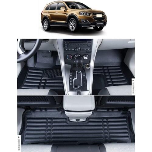 Fiber leather car floor mats for chevrolet captiva Daewoo Winstorm 2006-2018 2007 2008 2009 2010 2011 2012 accessories