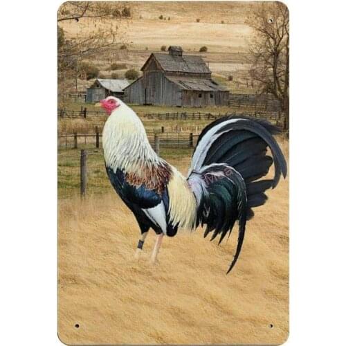 Firecock Retro Metal Tin Sign Plaque Poster Wall Decor Art Shabby Chic Gift Suitable 12x8 Inch