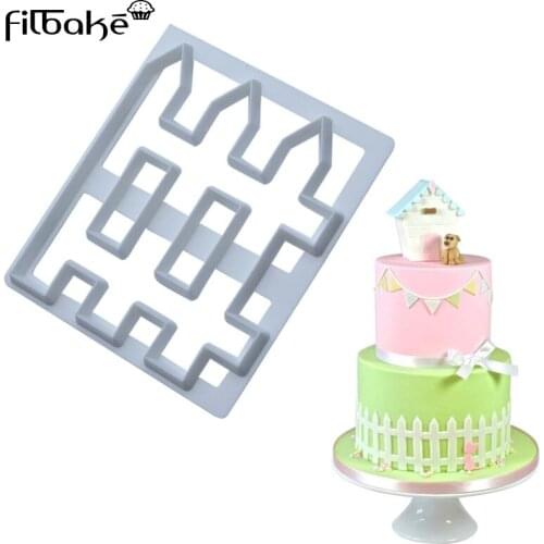 FILBAKE Creative Garden Fence Shaped DIY Fondant Cake Mould Chocolate For Cupcake Decoration Kitchen Baking Tools New Style