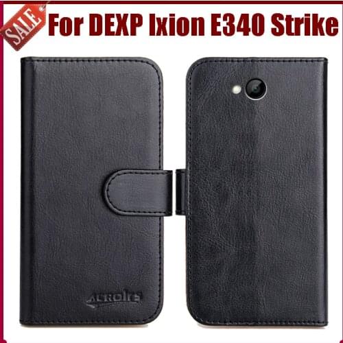 Hot Sale! DEXP Ixion E340 Strike Case New Arrival 6 Colors High Quality Flip Leather Protective Phone Case Cover