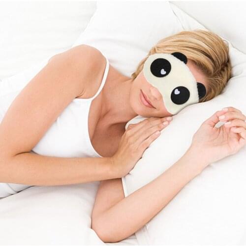 Cute Panda Eye Sleep Mask Travel Aid Soft Cotton Blinder Blindfold Shade Cover Creative Blinders For Sleepover Gift Birthday