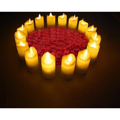 Set of 4 Rechargeable Waving Swinging Flame LED tealight Dancing Candle Lamp Votive Candles Xmas Wedding Home Decor-Warm White