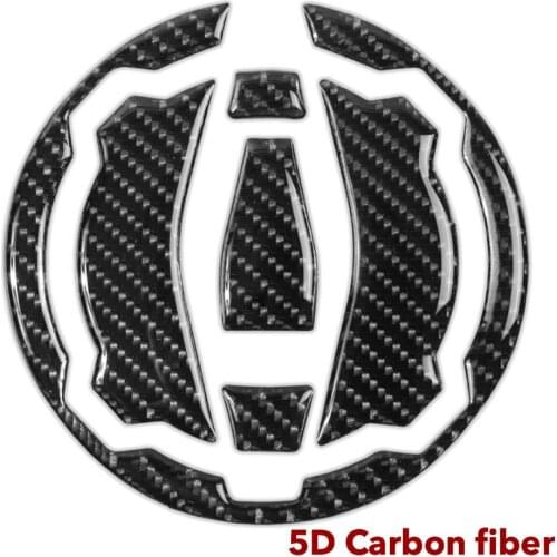 5D Real Carbon Fiber Fuel Tank Cover Sticker For Kawasaki z900 Z650 versys-x300 Fuel Tank Sticker Sticker