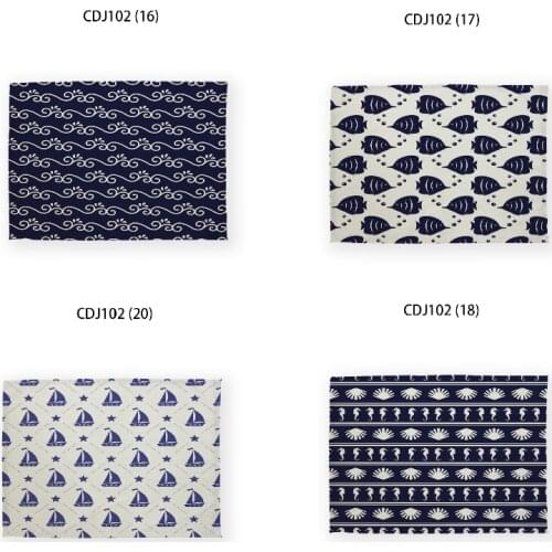 Geometric stripes pattern table mat placemat nordic kitchen paper placemats for table dinning table set decorating rattan table