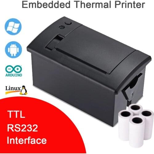 QR701 TTL RS232 Printer Embedded POS Receipt Printer 58mm ATM Thermal Ticket Micro Panel USB Arduino Linux Engineer Encoding