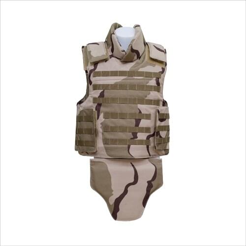 Molle Ballistic Vest with Insert Plate Tactical Army Full Body Armor Customized NIJ III