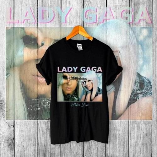 Lady Gaga Vintage Shirt Adult Youth POKER FACE Chromatica Shirt Joanne Stupid Love Homage GIFT Vintage 80s Gift
