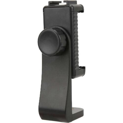 360 Degree Mobile Phone Clip Compatible With 1/4 Screw Cellphone Holder Tripod Mount Desk Tripod with Cold Shoe Mount monopod