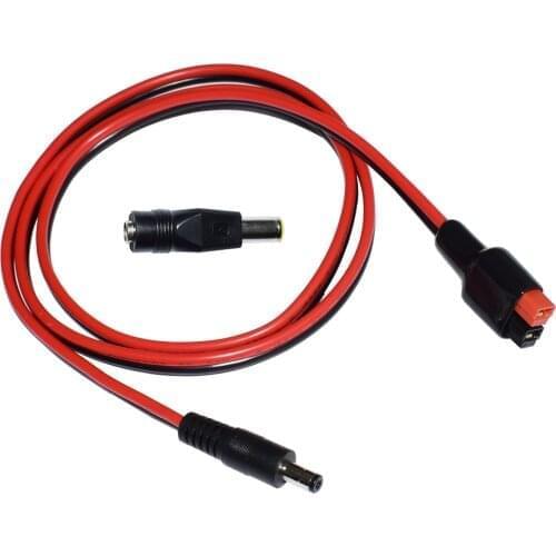 DC 5.5mm x 2.1mm Power Male Plug Cable with DC 8mm Adapter Compatible with Andersons 3.28FTPowerpole for Portable Generator