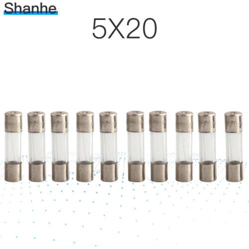 Glass fuse 5*20mm 250V 0.25A 0.3A 0.5A 0.75A