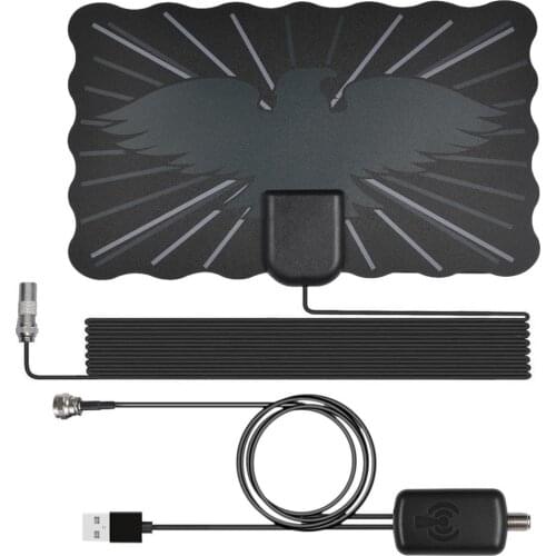 Indoor 2000 Miles HDTV Antenna Satellite Receiver Antenna TV Digital With Amplifier Radius Aerial 4K Full HD Signal Amplifier