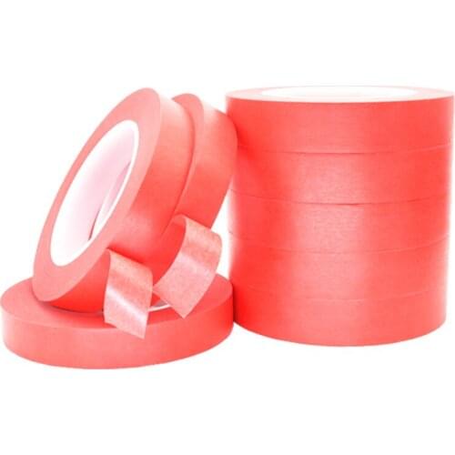 1PCS 33M Red High Temperature Resistant PET Masking Tape For PCB Circuit Board Automotive Paint Protection