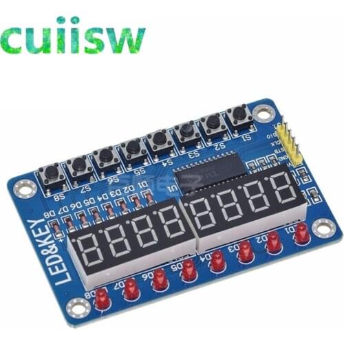 1pcs Key Display For AVR arduino New 8-Bit Digital LED Tube 8-Bit TM1638 Module