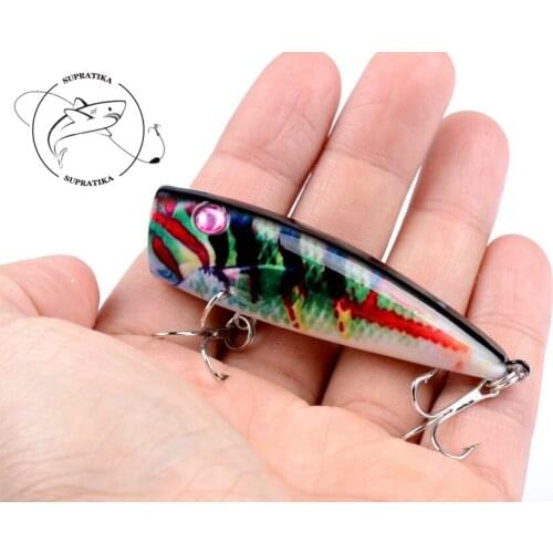 1Pcs Lifelike Popper Sea Swim Fishing Baits Lure 6.8cm/8.7g Floating Crankbait Artificial Isca For Wobblers Fishing Tackle