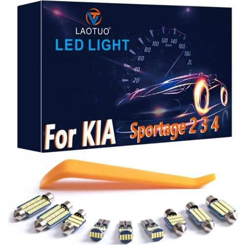 100% Canbus Error Free For Kia Sportage 2 3 4 2005-2020 Vehicle LED Interior Dome Trunk License Plate Light Car Lighting