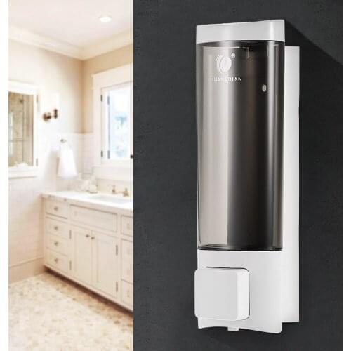 200ml Soap Dispenser Wall Mount Liquid Shampoo Shower Gel Dispenser Hand Cleanser Washroom Lotion Dispenser for Bathroom Hotel