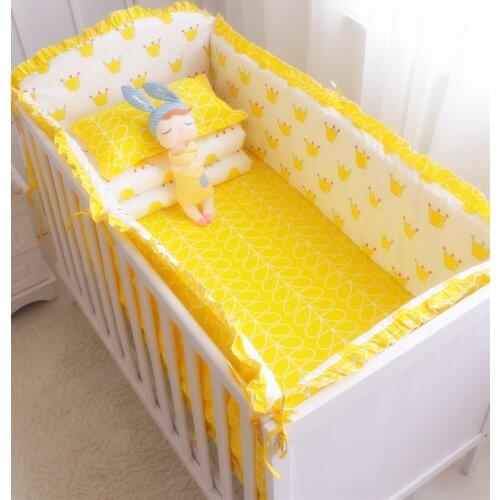 2021 Baby Bumper Sets 100%Cotton Cartoon Crib Bumpers Sheet for Newborn Custom Baby bumper Care Bedding set Baby Broducts