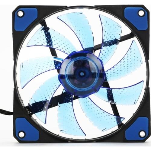 2021 NEW Colorful 120mm fan Cooler Computer Fan 120mm LED Ultra Silent Computer PC Case Fan 15 LEDs 12V Around 1200RPM 3 Pin Fan