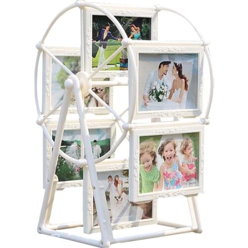 5 inch White Photo Frame Picture Frames Ferris Wheel Windmill Shape with sculpture 12pcs photo Home Decor New Gift