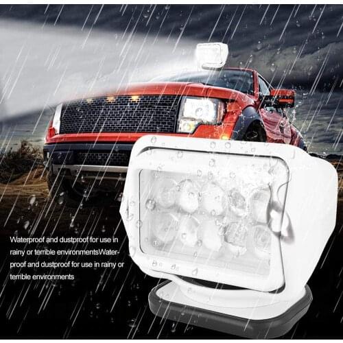 50W Car LED Searchlight Flashlight Automotive Marine Search Light for Truck SUV Yacht Boats