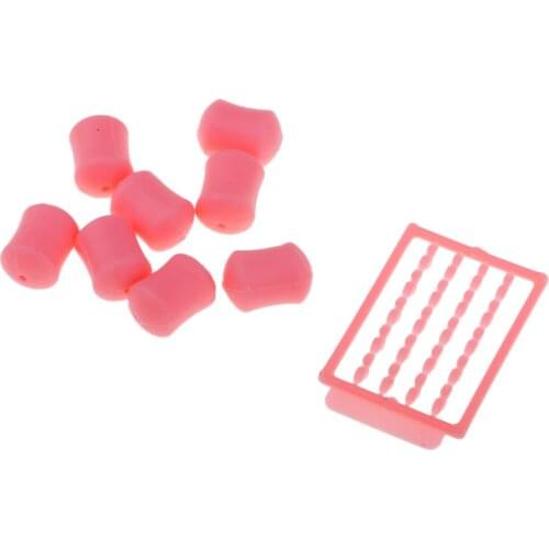 8pcs Floating Lures Pop Up Baits and 1pc Boilie Stoppers for Carp Fishing