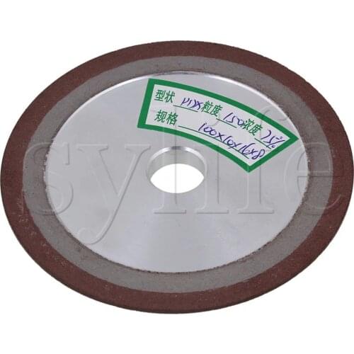 100x10x16mm Aluminum Resin Diamond One Side Tapered Grinding Wheel 150#Grit Cutting