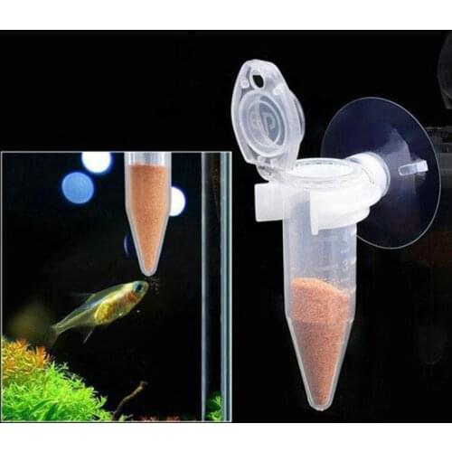 Automatic Fish Feeder Tapered Aquarium Worm Feeder Funnel Cup With Suction Cup